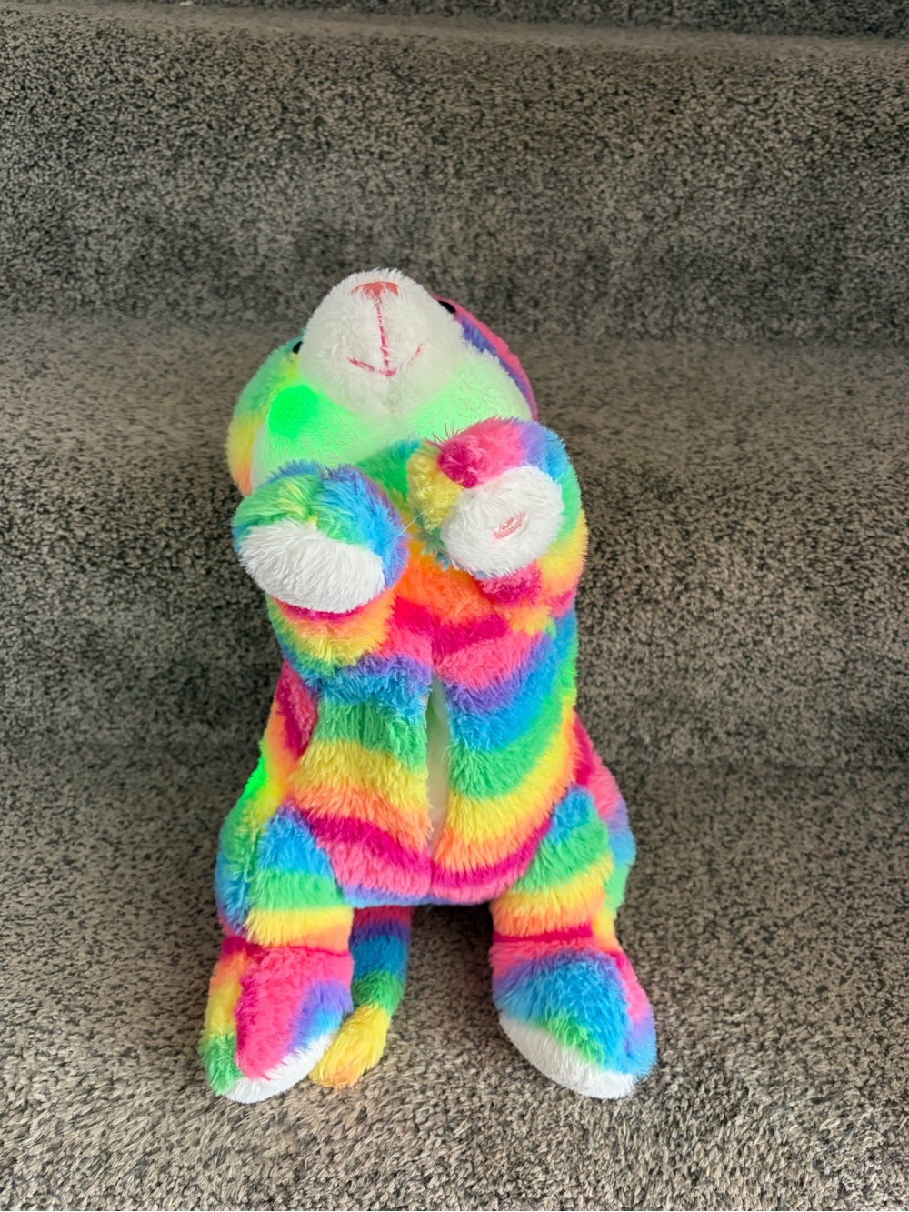 Plush Rainbow Light Up Cat - Picture 3 of 3